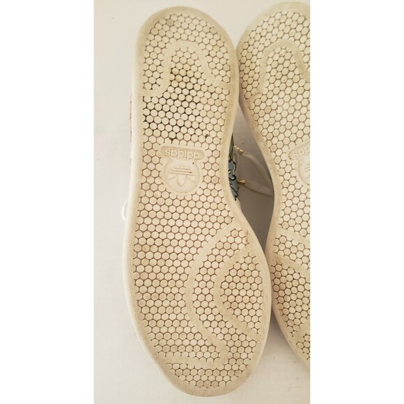 Adidas Stan Smith Womens Leather Originals Floral Print Primegreen Size 10 - Picture 16 of 16